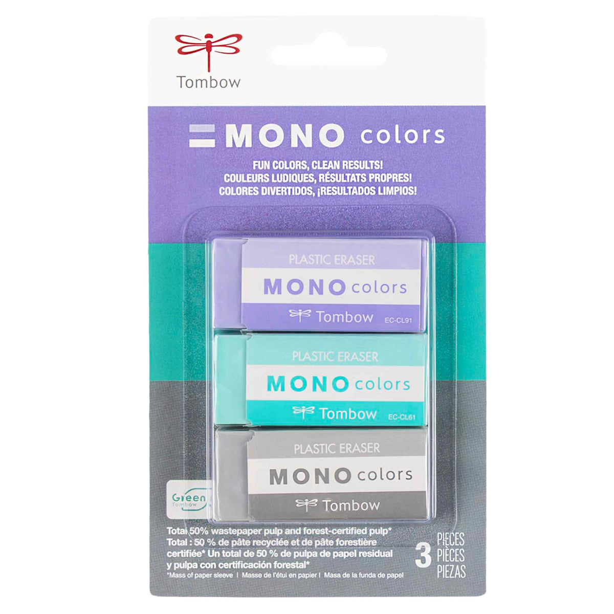Meet the eraser you’ll actually want to keep on your desk. MONO Colors Eraser brings a fresh, modern color lineup that looks great in your pencil case, planner pouch, or workspace.