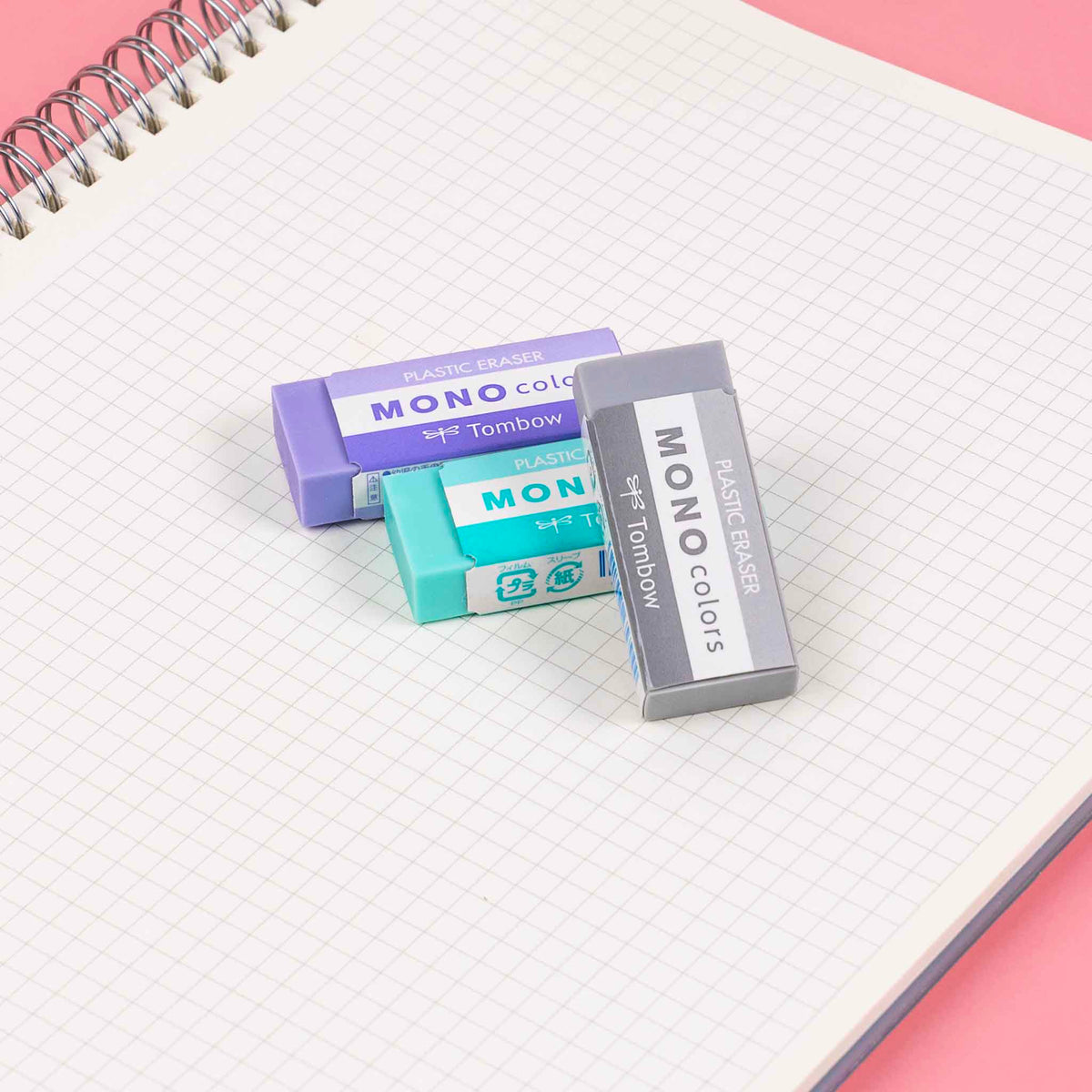 Meet the eraser you’ll actually want to keep on your desk. MONO Colors Eraser brings a fresh, modern color lineup that looks great in your pencil case, planner pouch, or workspace.