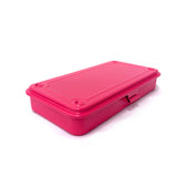 Toyo Steel Stackable Storage Box T-192 - Shocking Pink

The Toyo T-192 toolbox is a slim, versatile storage solution, perfect for organizing small items like stationery, accessories, or tools.

Steel Storage Box with flat lid, made from one piece of steel, resulting in no sharp edges. Can be stacked securely due to the negative / positive imprints on the top and underside.&nbsp; Use for art supplies, make-up, nail polish, teas, travel documents - the possibilities are endless.