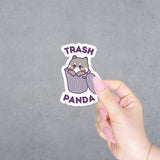Pegatina de vinilo de Trash Panda (Mapache)