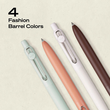 Uniball Zento Gel Pen 4 Pack - Boho Collection

Experience ultra smooth, effortless writing with uniball™ Zento retractable gel pens. The quick-drying liquid gel ink minimizes smudging and ensures no bleed-through to keep pages clean. With a precise 0.7mm point, uniball™ Zento offers a vivid, dark ink crisp, bold lines with every stroke.


Packaged in a convenient 4-count set, Zento pens are ideal for everyday writing, journaling, work, and school. This set includes pen bodies in the colors Mist, Adobe, Lin