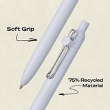 Experience ultra smooth, effortless writing with uniball™ Zento retractable gel pens. The quick-drying liquid gel ink minimizes smudging and ensures no bleed-through to keep pages clean. With a precise 0.7mm point, uniball™ Zento offers a vivid, dark ink crisp, bold lines with every stroke.

Designed for comfort and control, the seamless soft grip is made with 75% recycled material and features minimalist Muted fashion barrel colors for a modern look. Packaged in a convenient 4-count set, Zento pens are ide