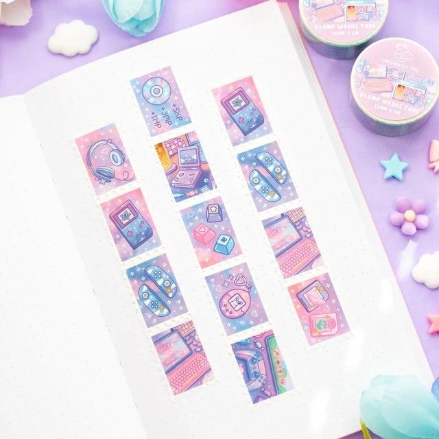 Unicorn Eclipse - Game Time Stamp Washi Tape

1 roll: 25mm x 5m
Made of eco-friendly adhesive paper materials
Easily removable with no residue

✧Notes✧ Please note that color on images may vary from monitor to monitor due to photographing, lighting and screen settings. Minor errors may be possible as these stickers are handmade.