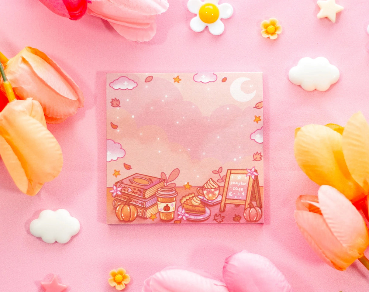 Unicorn Eclipse - Pumpkin Cafe Sticky Note

✧Size &amp; Materials✧

Size (WxH): 3 in x 3 in
1 pad of 50 sheets, each sheet has adhesive backing