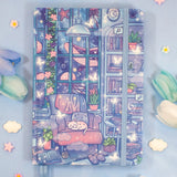 Unicorn Eclipse - Reading Room Dotted Journal

✧Size &amp; Materials✧


Size: A5 (approximately 5.8 x 8.3 inches)
Smooth hardcover, rounded corners
160 dot grid pages, 160 gsm
Includes 2 ribbon bookmarks, elastic band, and back pocket