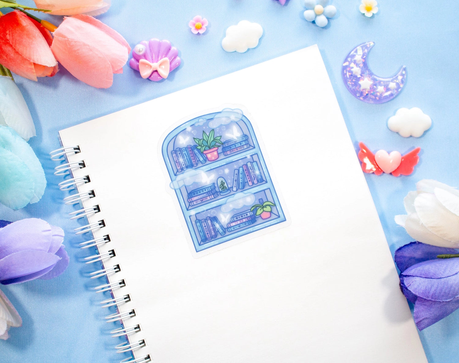 Unicorn Eclipse - Reading Room Sticker Book

Sticker books are used to store stickers and they come with double-sided release paper to ensure stickers can stick and be removed from the page cleanly. They’re great for collecting stickers!

✧Size &amp; Materials✧

Size (WxH): 5.75 in x 8.25 in (A5)
50 sheets (100 in total including both sides)