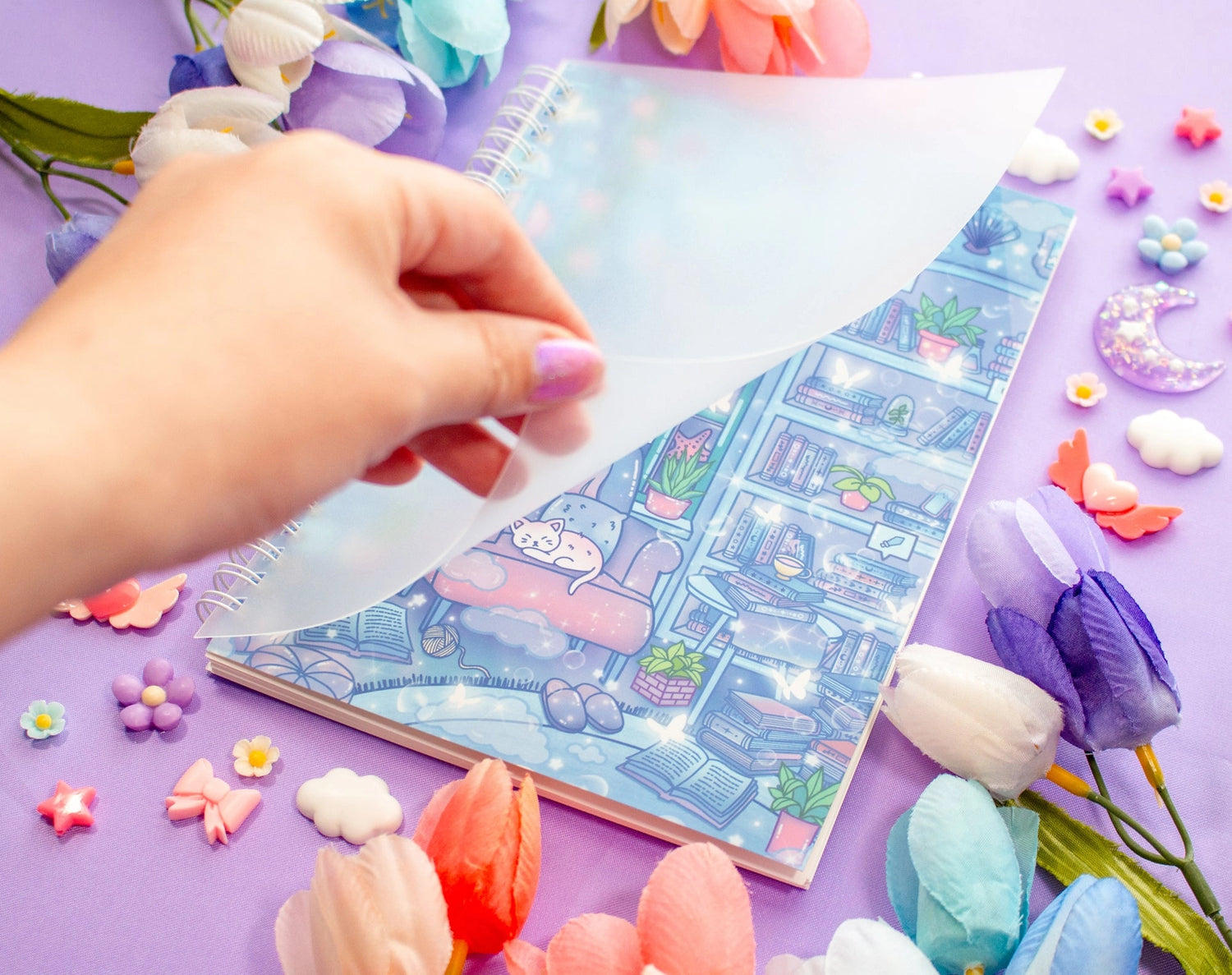 Unicorn Eclipse - Reading Room Sticker Book

Sticker books are used to store stickers and they come with double-sided release paper to ensure stickers can stick and be removed from the page cleanly. They’re great for collecting stickers!

✧Size &amp; Materials✧

Size (WxH): 5.75 in x 8.25 in (A5)
50 sheets (100 in total including both sides)