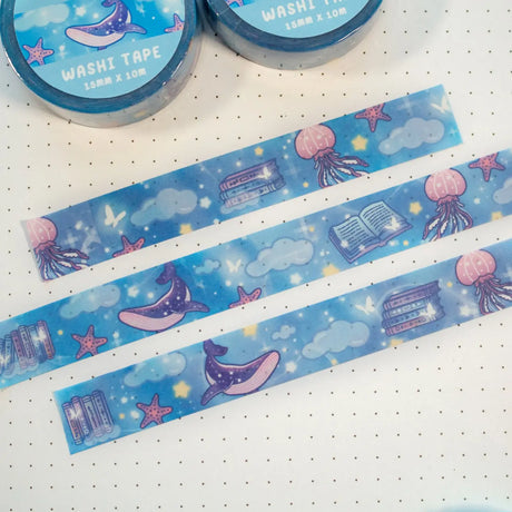 Unicorn Eclipse - Reading Room Washi Tape

1 roll: 15mm x 10m
Made of eco-friendly adhesive paper materials
Easily removable with no residue

✧Notes✧ Please note that color on images may vary from monitor to monitor due to photographing, lighting and screen settings. Minor errors may be possible as these stickers are handmade.