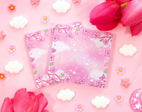 Unicorn Eclipse - Sakura Sticky Notes

✧Size &amp; Materials✧

Size (WxH): 3 in x 3 in
1 pad of 50 sheets, each sheet has adhesive backing