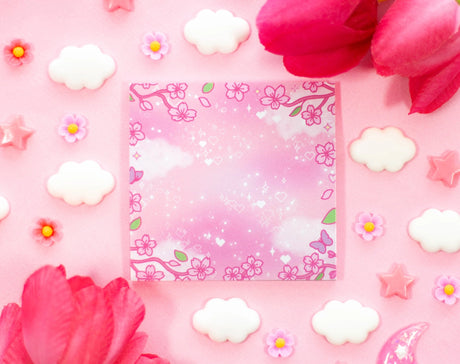 Unicorn Eclipse - Sakura Sticky Notes

✧Size &amp; Materials✧

Size (WxH): 3 in x 3 in
1 pad of 50 sheets, each sheet has adhesive backing