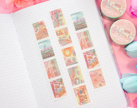 Unicorn Eclipse - Study Break Stamp Washi Tape

1 roll: 25mm x 5m
Made of eco-friendly adhesive paper materials
Easily removable with no residue

✧Notes✧ Please note that color on images may vary from monitor to monitor due to photographing, lighting and screen settings. Minor errors may be possible as these stickers are handmade.