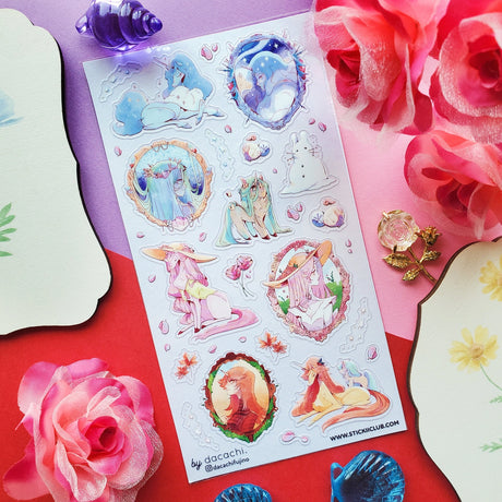 🌸❄️ Experience the four seasons Unicorn Land style with @dacachifujino’s dreamy set. From icy winter unicorns chillin in the snow to spring unicorns among pretty pink florals—each one is thriving in their perfect season! Which unicorn are you?
