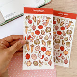 Cherry Rabbit Veggie Friends Sticker Sheet