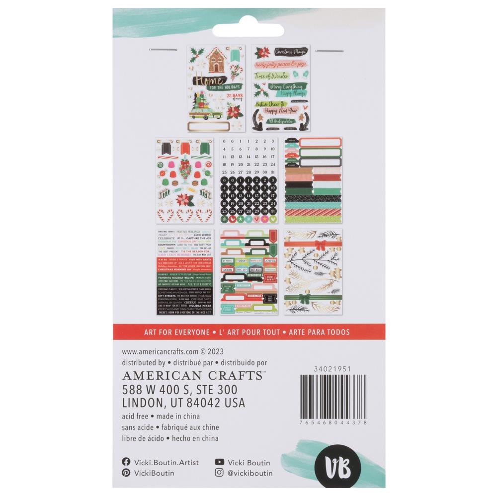 Vicki Boutin Peppermint Kisses Sticker Book