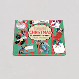 Caja de pegatinas navideñas vintage