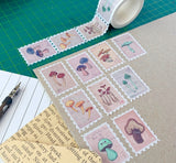 Cinta washi con sellos del volumen I de setas vintage