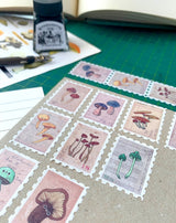 Cinta washi con sellos del volumen I de setas vintage