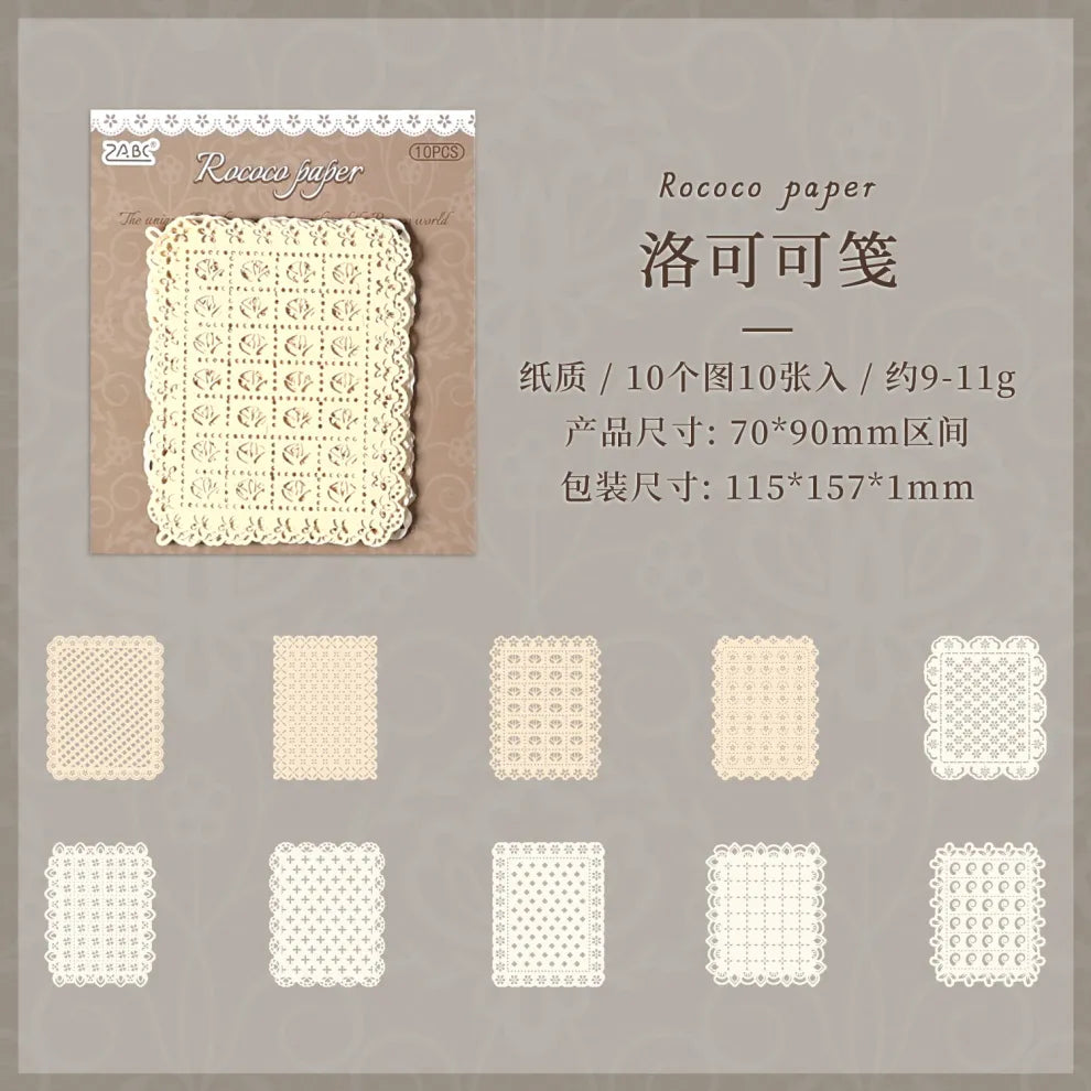 These delightful lacy doilies can be used for a number of projects to great effect or maybe you just want to pop them under your pretty party cupcakes! Perfect for your projects for a pretty delicate effect.

10 Piece Set
2.7in x 3.5in
