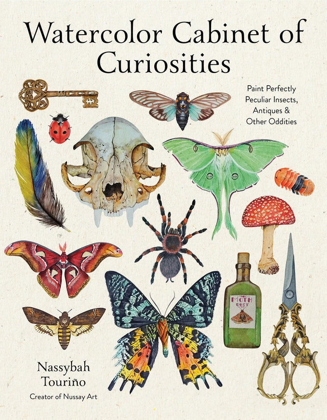 Embrace the unknown and allow your love for art, nature, and all things antiquarian to flourish! Venture across the world, from the understories of rainforests to the cryptic locked drawer of your local occult shop, to create 36 uniquely beautiful paintings.