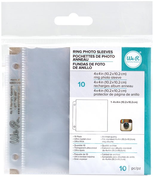 Fundas protectoras para fotografías We R Albums Made Easy, paquete de 10 