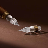 A refill set designed to extend your glass pen's life. This set includes 3 replacement nibs in a metal tin with foam cushion for safe keeping.&nbsp;

The nibs use a screw type mechanism for easy replacement and cleaning.&nbsp;

Compatible with Wearingeul Modular Glass Pen