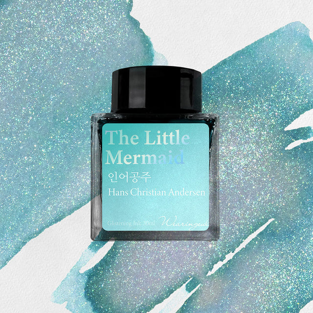 'The Color of Literature' is the project expressing the stories and impressions of literature works with colors, Wearingeul inks illustrate the specific scenes or the atmosphere of novels and poems, Also, some sets represent the main concept of the original stories, giving unqiue exprience following itinerary of the characters in the stories.

A color infused with sea-toned aquamarine and shimmering silver glitter, like the scales of the Little Mermaid - this ink captures the lingering scent of unspoken lov