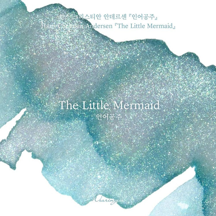 'The Color of Literature' is the project expressing the stories and impressions of literature works with colors, Wearingeul inks illustrate the specific scenes or the atmosphere of novels and poems, Also, some sets represent the main concept of the original stories, giving unqiue exprience following itinerary of the characters in the stories.

A color infused with sea-toned aquamarine and shimmering silver glitter, like the scales of the Little Mermaid - this ink captures the lingering scent of unspoken lov