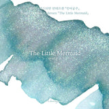 'The Color of Literature' is the project expressing the stories and impressions of literature works with colors, Wearingeul inks illustrate the specific scenes or the atmosphere of novels and poems, Also, some sets represent the main concept of the original stories, giving unqiue exprience following itinerary of the characters in the stories.

A color infused with sea-toned aquamarine and shimmering silver glitter, like the scales of the Little Mermaid - this ink captures the lingering scent of unspoken lov