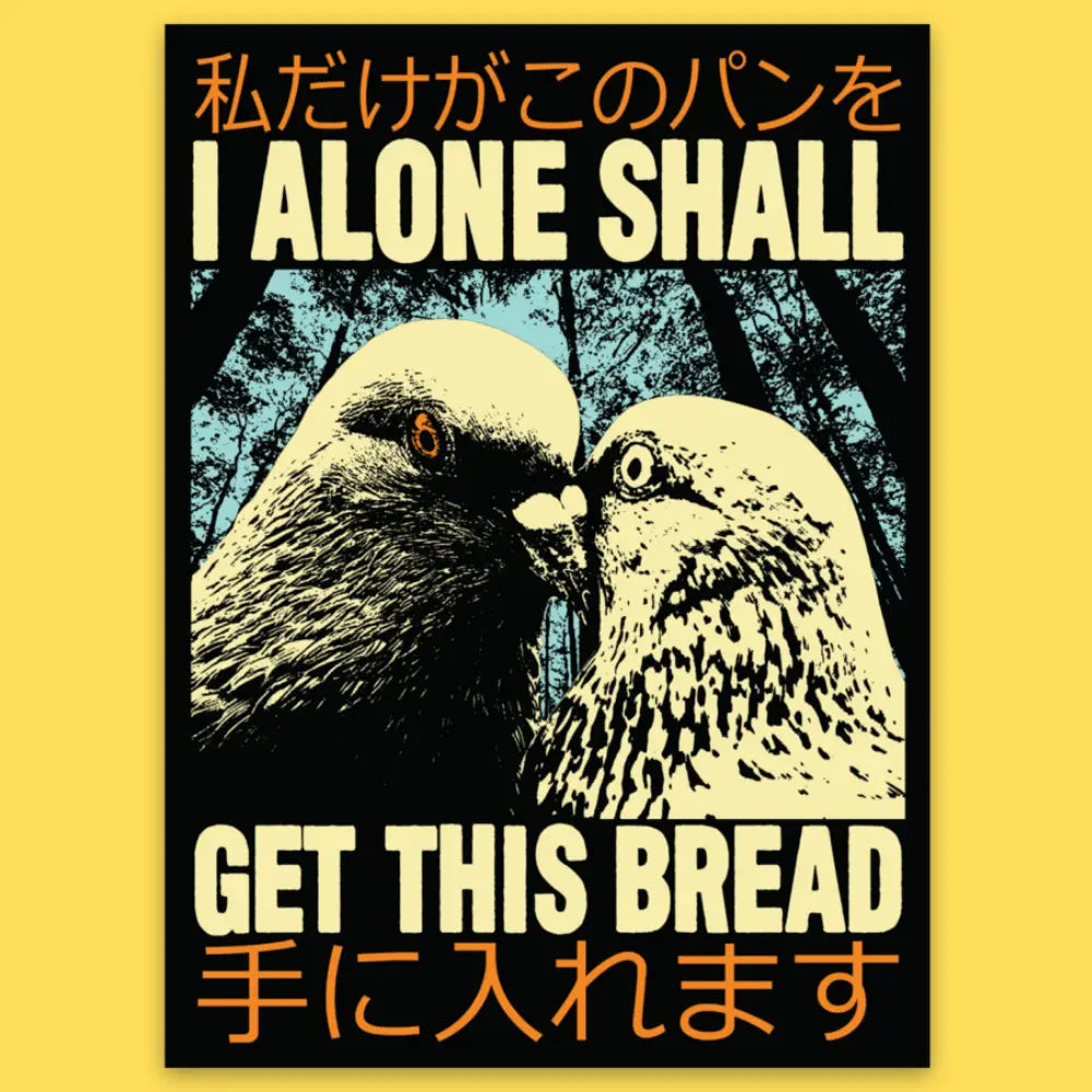 Wicked Clothes - Get This Bread Vinyl Sticker

• Durable &amp; weatherproof
• Made of thick vinyl which protects from scratching, rain &amp; sunlight
• Size: 3" x 2.2" inches