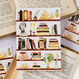 This postcard designed with all book lovers in mind will be perfect for your snail mail, art wall and letters. You can find the same motif also as a sticker sheet, here. Made from one of my sketchbook paintings with love in Czech Republic.