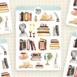 Designed for all book lovers, this paper sticker sheet will be perfect for your bullet journal, planner, diary, snail mail or other crafts. All illustrations are my own originals made with love in Brno, Czech Republic.