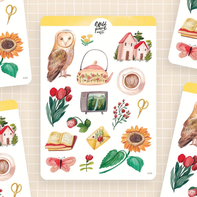 Wild Pencil Studio Sticker Sheet - Late Summer