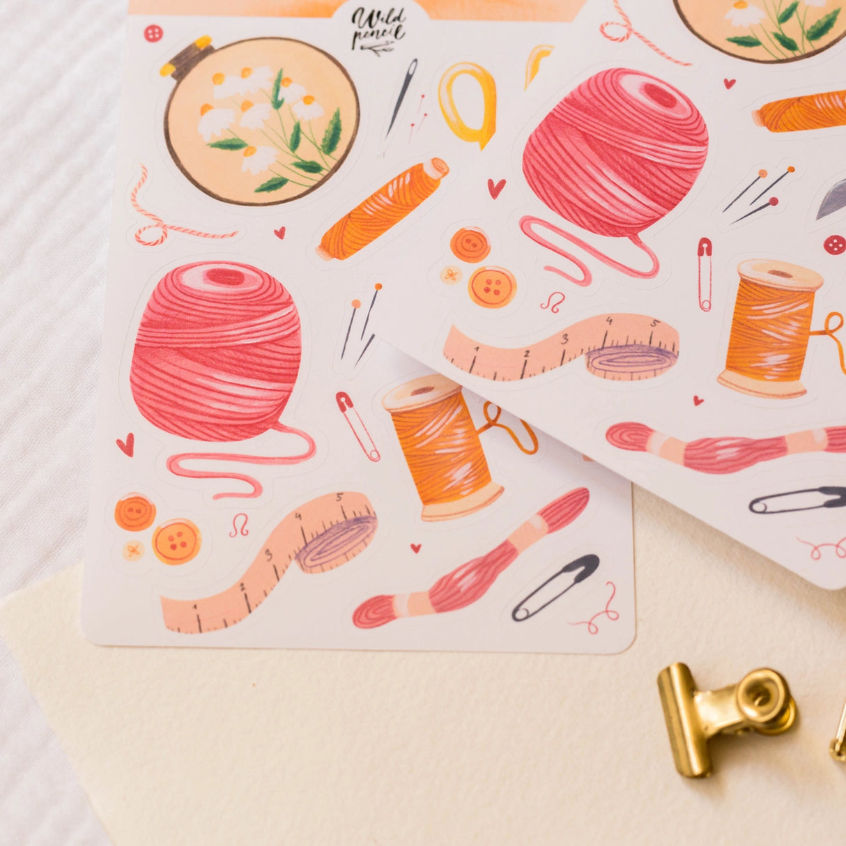 Wild Pencil Studio Sticker Sheet - Sewing