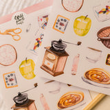 This paper sticker sheet has been designed with all summer lovers in mind! Perfect for your bullet journal, planner, snail mail or various other crafts. Designed from my original sketchbook illustrations, each made with love in Czech Republic.
