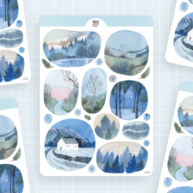 Wild Pencil Studio Sticker Sheet - Windows Into Winter