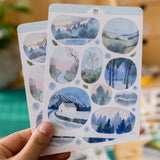 Wild Pencil Studio Sticker Sheet - Windows Into Winter