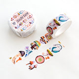 ✸ WASHI TAPE ✸

Cute washi tape to decorate your journals, seal your envelopes, scrapbook or packages. All the design are my own original. The washi tapes are printed in a traditional factory and are very high quality.

✸ DETAILS ✸

one roll measures 10 m (32.9 feet)
&nbsp;width of the roll is 20 mm (0.6 inch)
packaged in paper