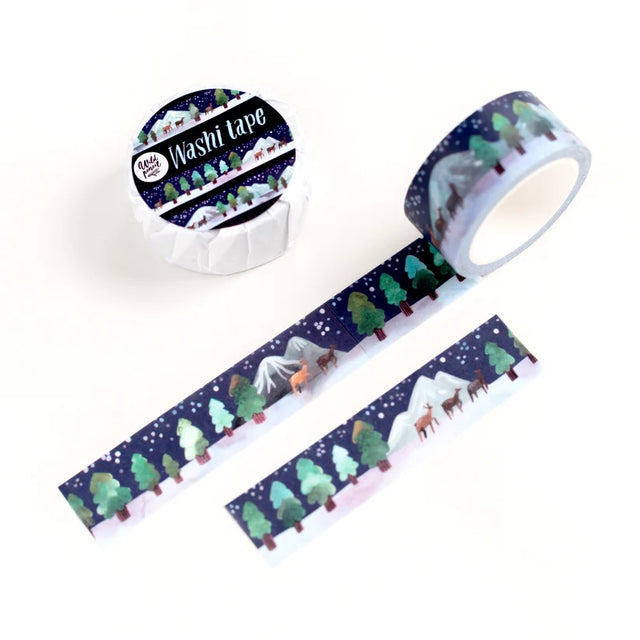 Wild Pencil Studio Washi Tape - Winter Night

✸ WASHI TAPE ✸

Cute washi tape to decorate your journals, seal your envelopes, scrapbook or packages. All the design are my own original. The washi tapes are printed in a traditional factory and are very high quality.

✸ DETAILS ✸

one roll measures 10 m (32.9 feet)
&nbsp;width of the roll is 20 mm (0.6 inch)
packaged in paper