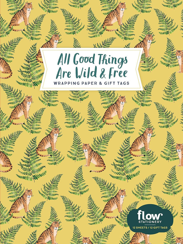 Beautiful wrapping paper and gift tags inspired by nature, from Flow, the international brand that celebrates creativity, mindfulness, and the pleasures of paper. Tear out the decorated sheets along the perforations and unfold them to their full size before wrapping a parcel and affixing a matching gift tag.