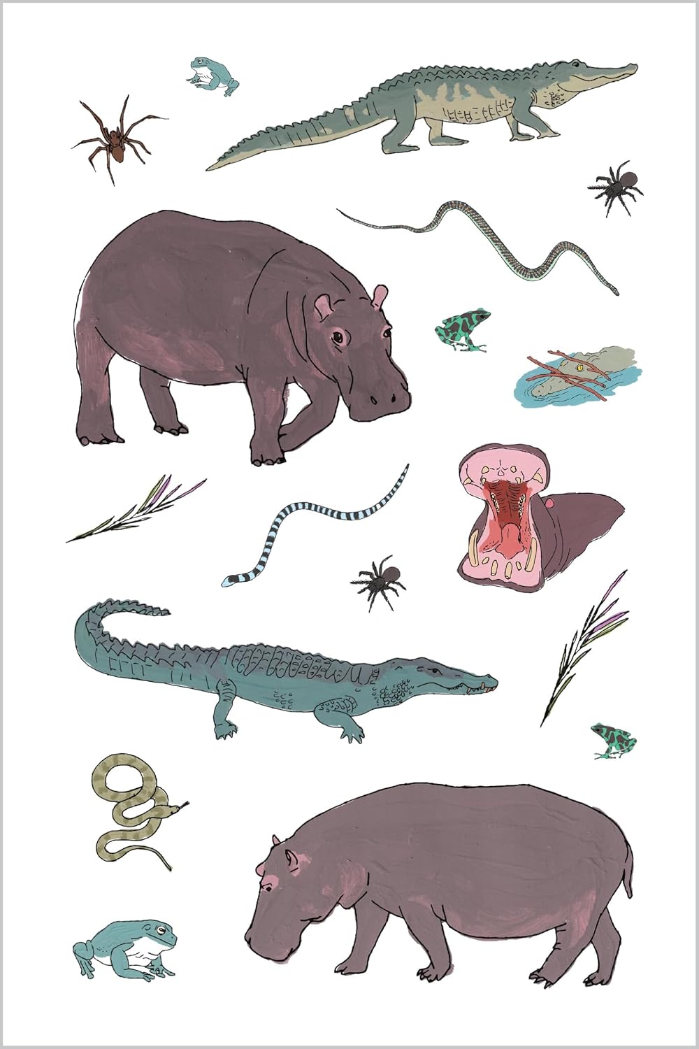 Wildlife Anatomy Sticker Book

Julia Rothman's Wildlife Anatomy illustrations are featured in this collection of more than 500 stickers, including amazing mammals, birds, amphibians, and insects from around the world. Beloved illustrator Julia Rothman's playful art of wild animals from around the world, first presented in her book Wildlife Anatomy, is featured on 500 colorful stickers, perfect for decorating surfaces and using in craft and collage projects. From the armadillo to the aye-aye, the ocelot to t