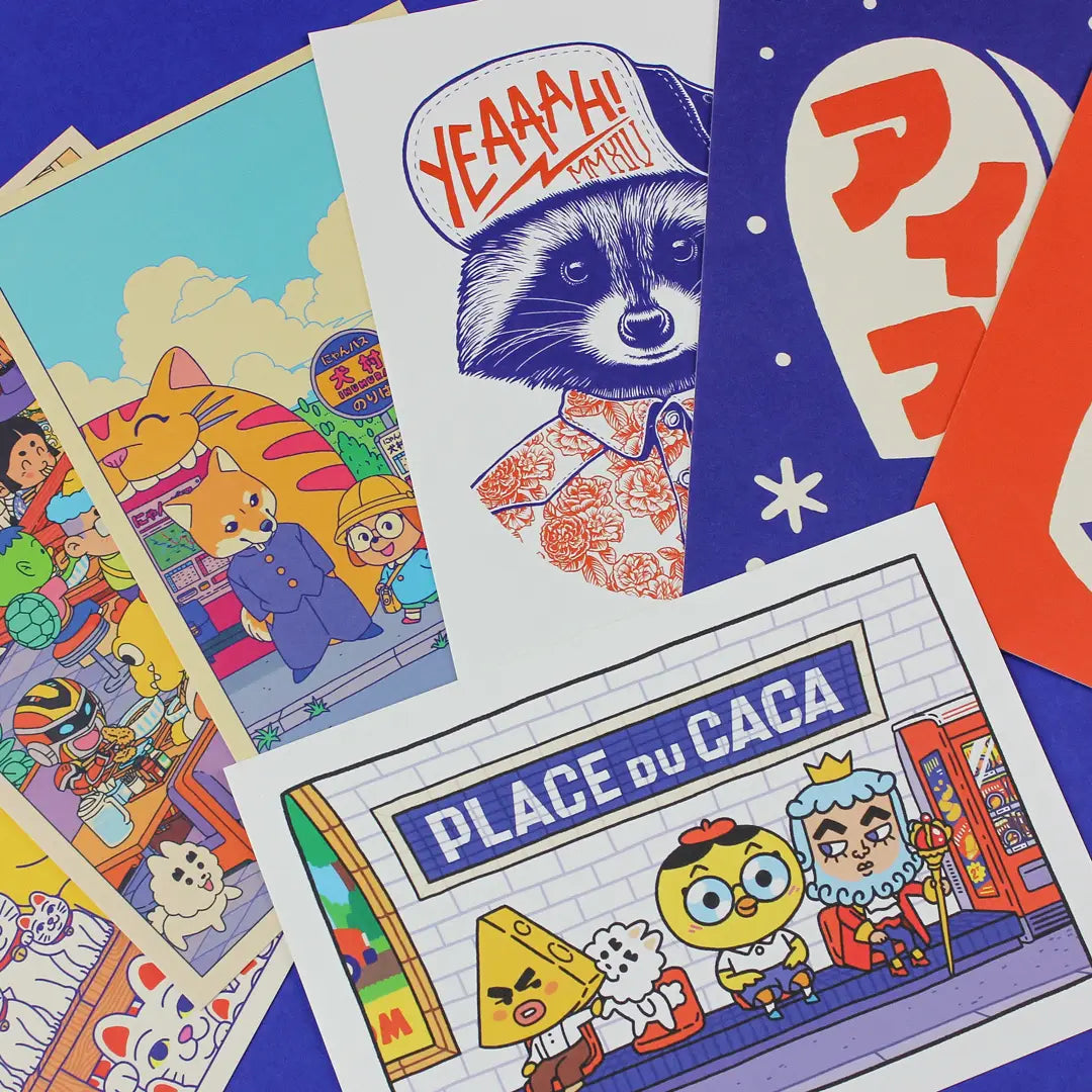 Yeaaah! Studio Post Card - Place Du Caca

Illustration inspired by Parisian metro stations.

• Postcard size A6 (14.8 × 10.5 cm)
• Old Mill Premium White 300g paper
• Digital printing
• Printed in France