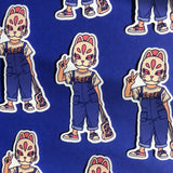 Meet Ina, one of our original characters inspired by Japanese pop culture.
Like her father - the famous wrestler Great Kitsune - she never leaves her kitsune mask (kitsune means “fox” in Japanese). Its name is a tribute to the goddess Inari.

• Vinyl sticker
• 4.9 x 9.7 cm
• PVC free
• Anti-UV varnish
• Can be used outside
• Printed in Sweden