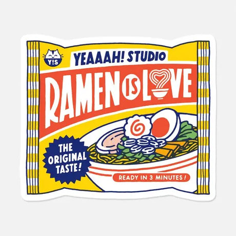 Ramen is life, ramen is love, what more can we say?

• Vinyl sticker
• 7 x 6 cm
• PVC-free
• Anti-UV varnish
• Can be used outside
• Printed in Sweden