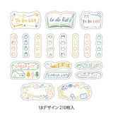 Yuru Log Sticker Roll - List


Roll seals with a wide variety of designs:
Recommended for decorating notebooks, these roll stickers with perforations can be cut out as needed. It's also great that you can use plenty of stickers without hesitation when enjoying notebook arrangements.



Plenty of&nbsp;210 sheets (18 designs)
The 'List Pattern' features easy-to-use To Do patterns for daily records, expressed in colorful, fun, and soft-touch illustrations. The checkbox design matching the pattern of each title