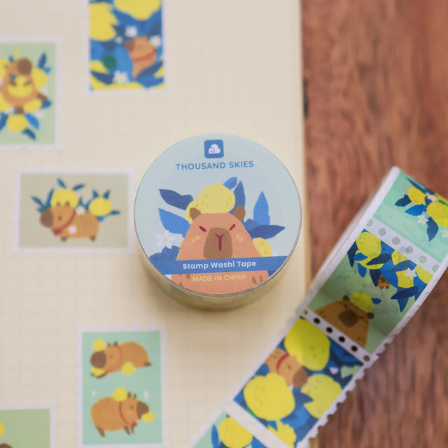 Full color washi tape
Width: 25mm or 1 in
Length: 5m or 16.4 ft
Made in China
Designed in San Jose, California
©Thousandskies