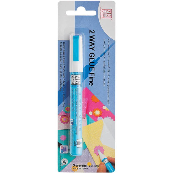 ZIG 2 Way Glue Fine Tip

These unique glue pens have two distinct bond types.&nbsp; When applying for a long-lasting bond, use when glue is blue and wet. In a few moments, it turns clear after drying, giving a temporary bond. This glue is perfect for paper, cards, photos, and foiling!

Water-based glue
Photo-safe
Acid free
Xylene free