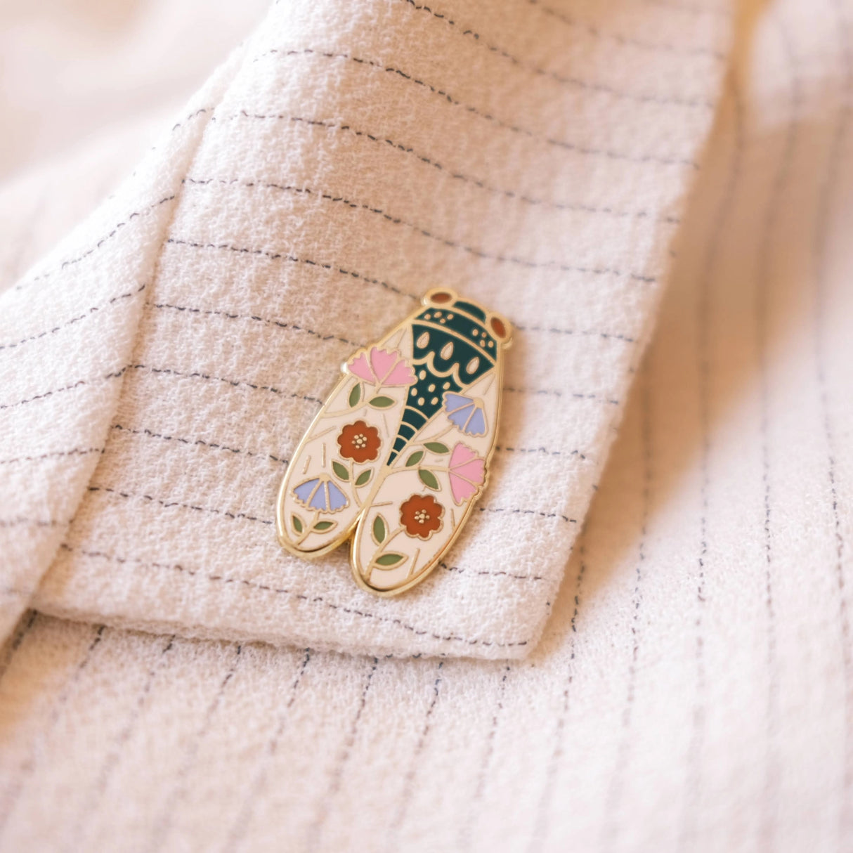 Cicada Enamel Pin