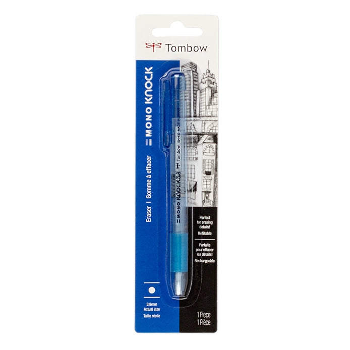 Mono Knock Eraser, Blue, Carded