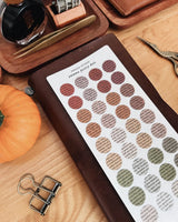 Sarica Studio Autumn Poetry Dots Stickers