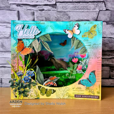 Arden Creative Studio Maker Series Letter Box Remnants 01 4 in x 6 in Stamp Set